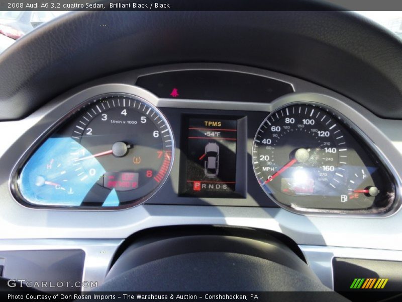 Brilliant Black / Black 2008 Audi A6 3.2 quattro Sedan