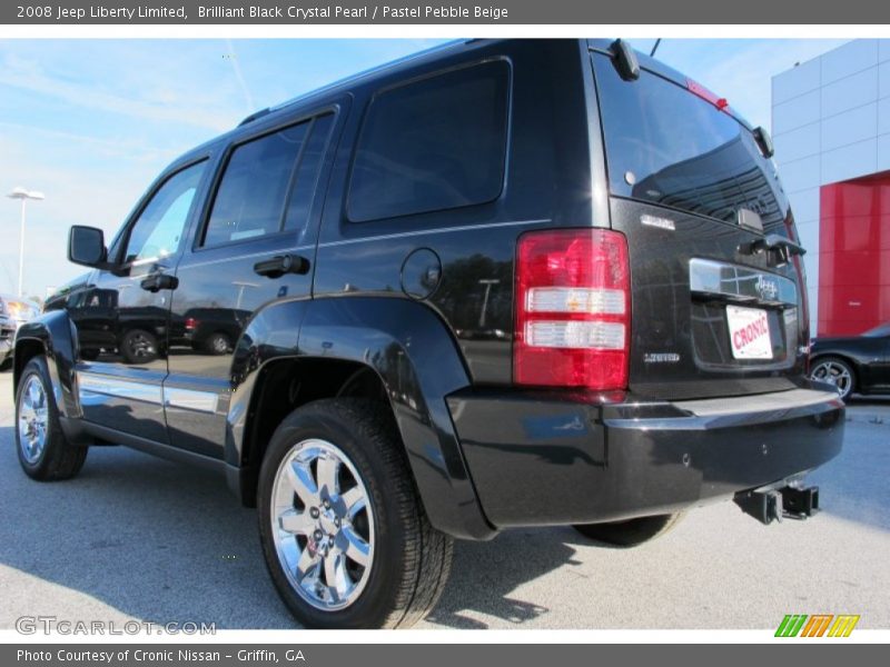 Brilliant Black Crystal Pearl / Pastel Pebble Beige 2008 Jeep Liberty Limited