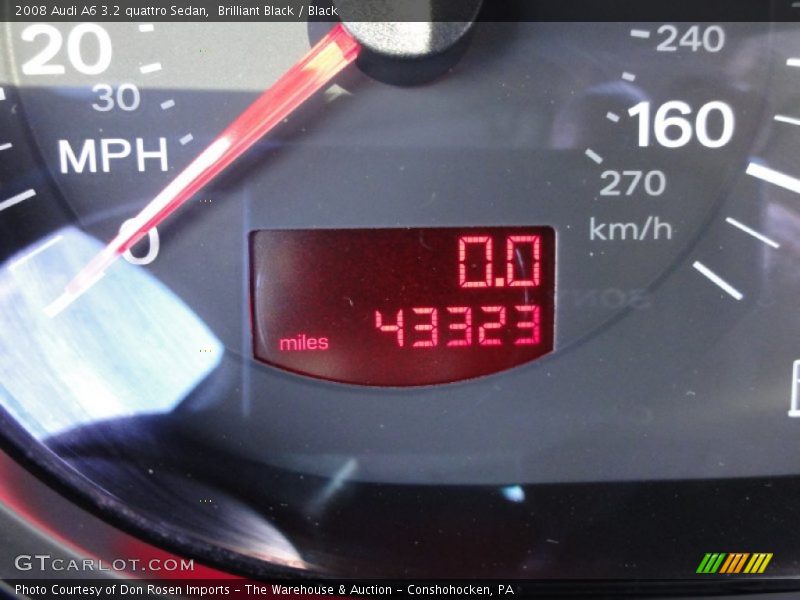 Brilliant Black / Black 2008 Audi A6 3.2 quattro Sedan