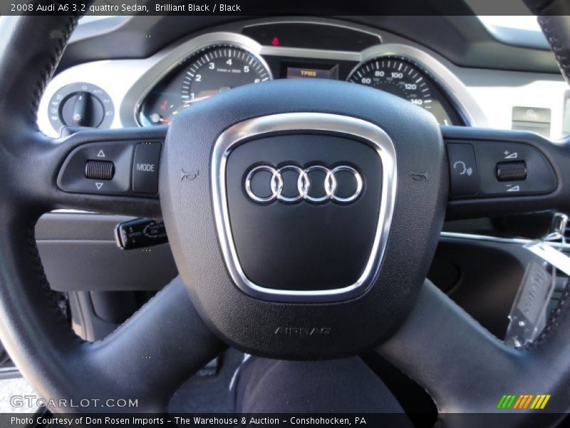 Brilliant Black / Black 2008 Audi A6 3.2 quattro Sedan