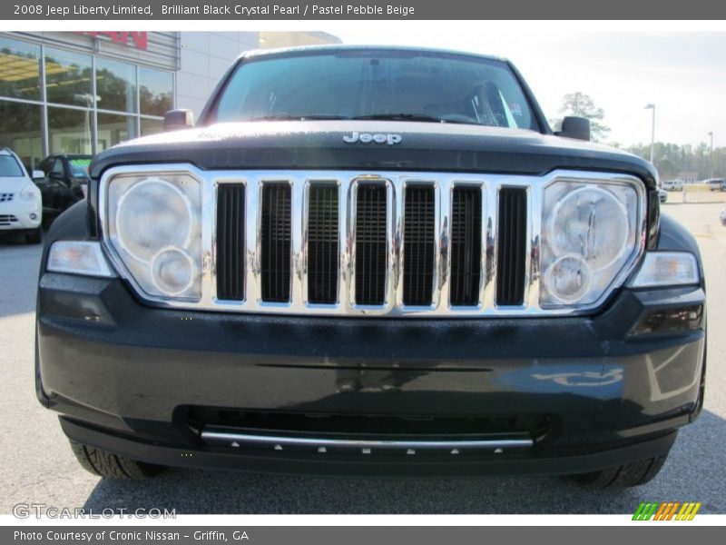 Brilliant Black Crystal Pearl / Pastel Pebble Beige 2008 Jeep Liberty Limited