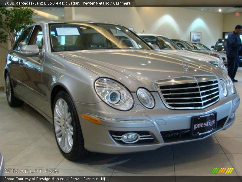 Pewter Metallic / Cashmere 2008 Mercedes-Benz E 350 4Matic Sedan