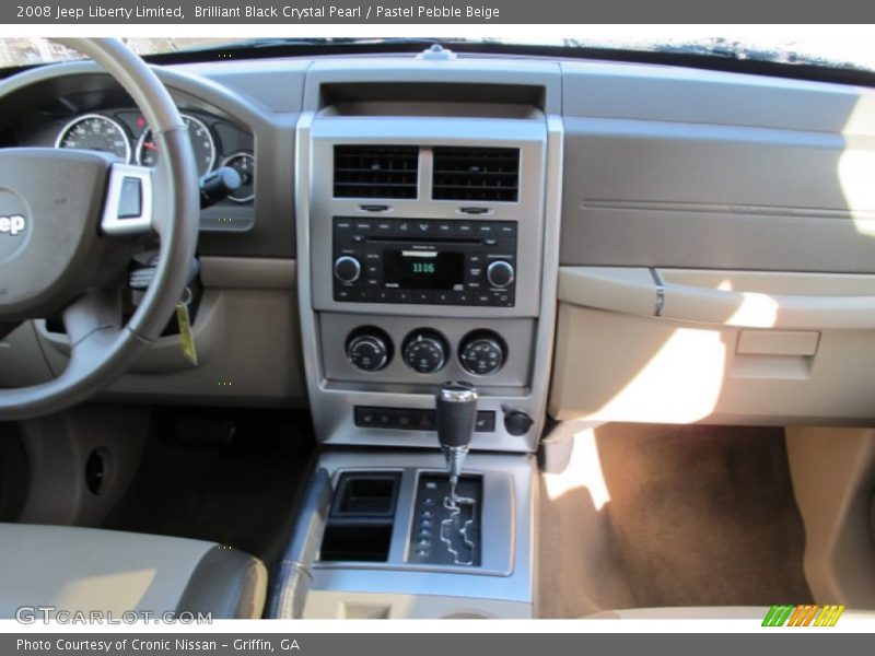 Brilliant Black Crystal Pearl / Pastel Pebble Beige 2008 Jeep Liberty Limited