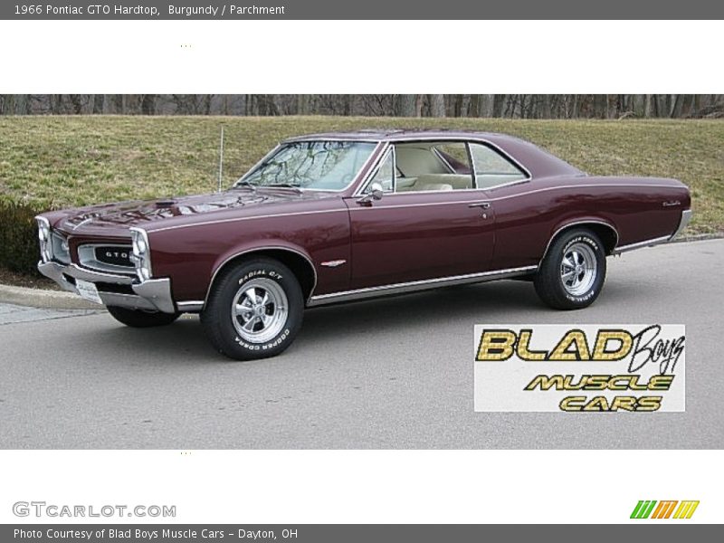 Burgundy / Parchment 1966 Pontiac GTO Hardtop