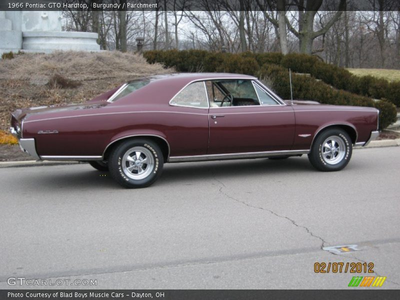 Burgundy / Parchment 1966 Pontiac GTO Hardtop