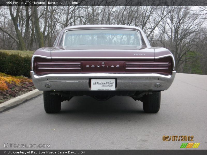 Burgundy / Parchment 1966 Pontiac GTO Hardtop