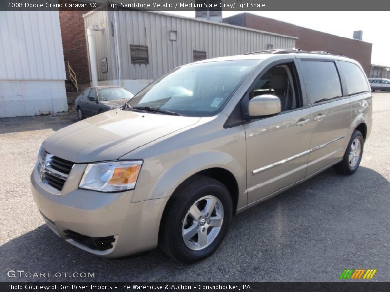 Light Sandstone Metallic / Medium Slate Gray/Light Shale 2008 Dodge Grand Caravan SXT