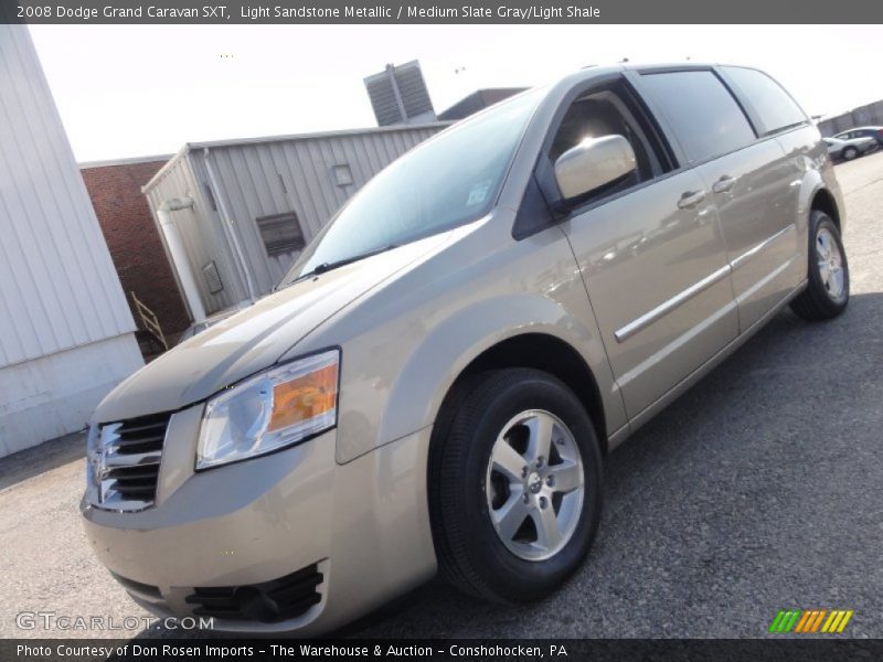 Light Sandstone Metallic / Medium Slate Gray/Light Shale 2008 Dodge Grand Caravan SXT