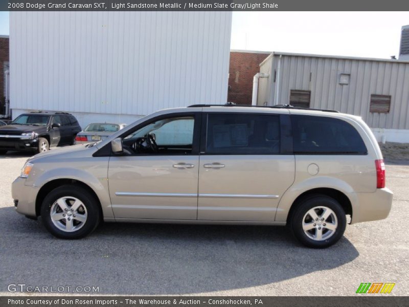 Light Sandstone Metallic / Medium Slate Gray/Light Shale 2008 Dodge Grand Caravan SXT
