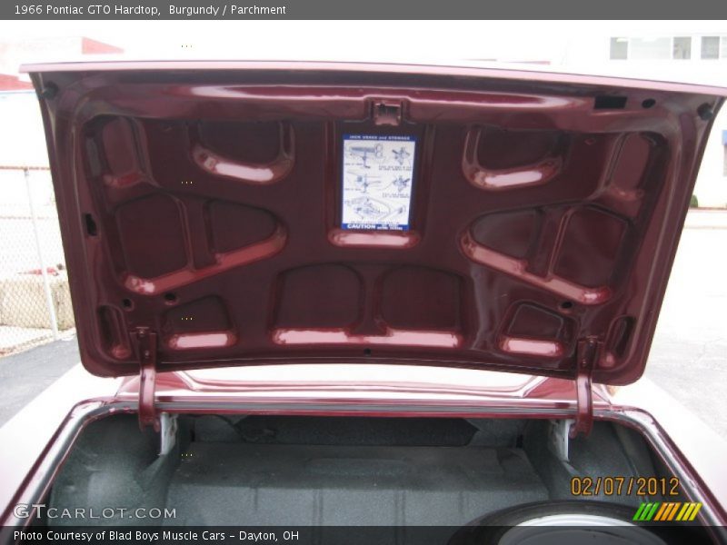 Burgundy / Parchment 1966 Pontiac GTO Hardtop