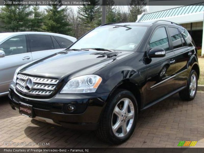 Black / Macadamia 2008 Mercedes-Benz ML 350 4Matic