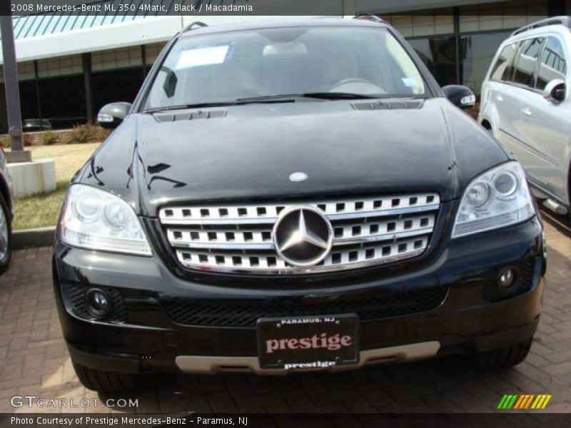 Black / Macadamia 2008 Mercedes-Benz ML 350 4Matic