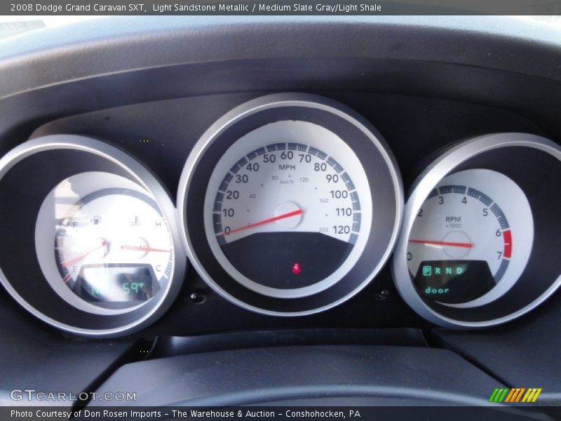 Light Sandstone Metallic / Medium Slate Gray/Light Shale 2008 Dodge Grand Caravan SXT