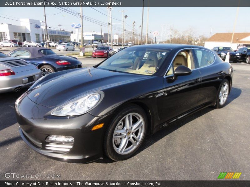 Carbon Grey Metallic / Luxor Beige 2011 Porsche Panamera 4S
