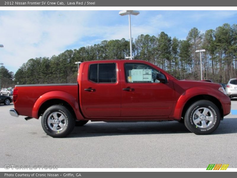 Lava Red / Steel 2012 Nissan Frontier SV Crew Cab