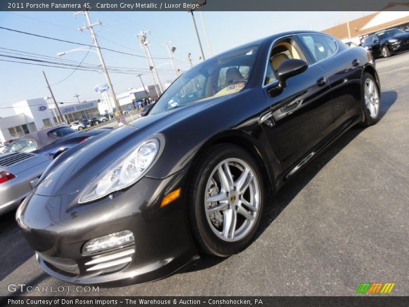 Carbon Grey Metallic / Luxor Beige 2011 Porsche Panamera 4S