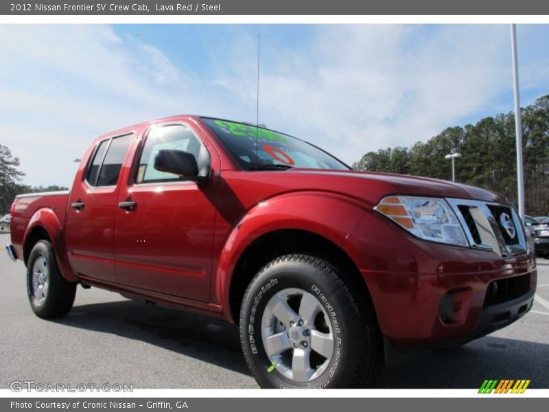 Lava Red / Steel 2012 Nissan Frontier SV Crew Cab