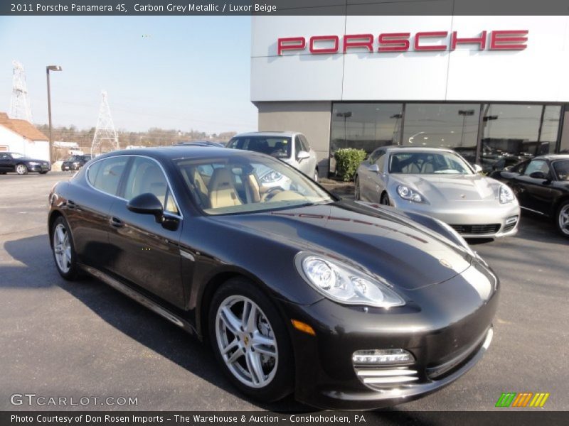 Carbon Grey Metallic / Luxor Beige 2011 Porsche Panamera 4S