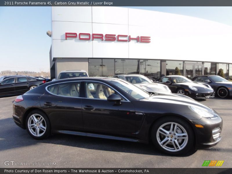 Carbon Grey Metallic / Luxor Beige 2011 Porsche Panamera 4S