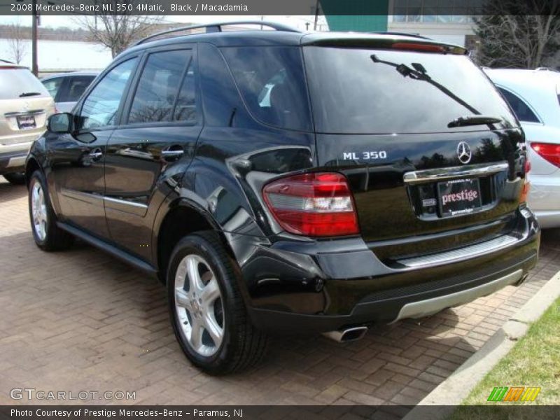 Black / Macadamia 2008 Mercedes-Benz ML 350 4Matic