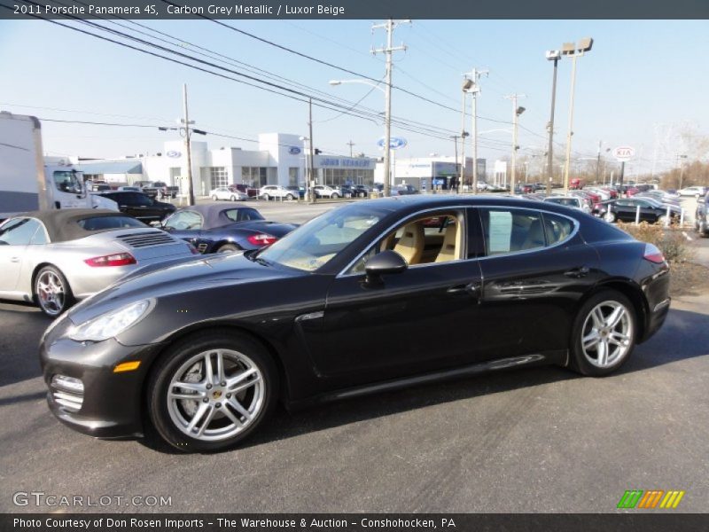 Carbon Grey Metallic / Luxor Beige 2011 Porsche Panamera 4S