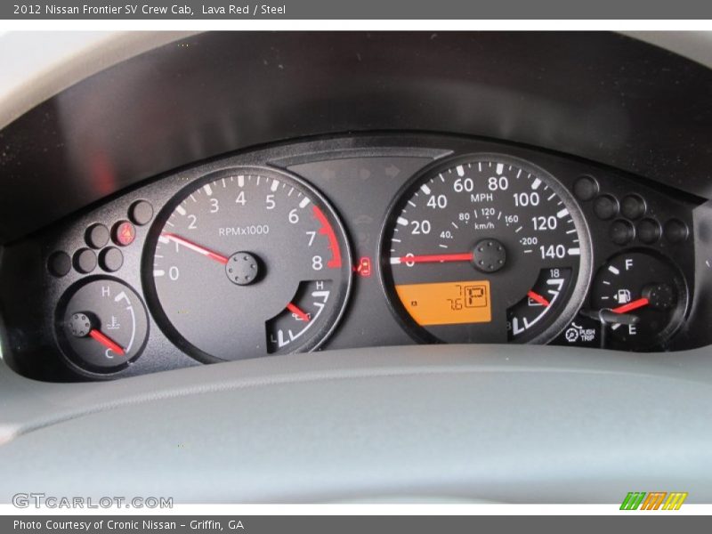 Lava Red / Steel 2012 Nissan Frontier SV Crew Cab