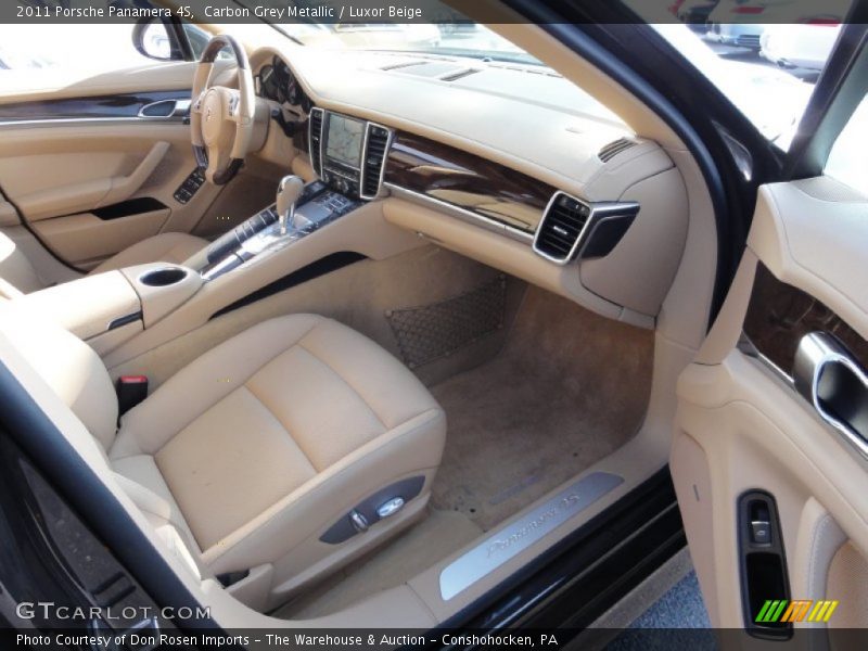 Carbon Grey Metallic / Luxor Beige 2011 Porsche Panamera 4S
