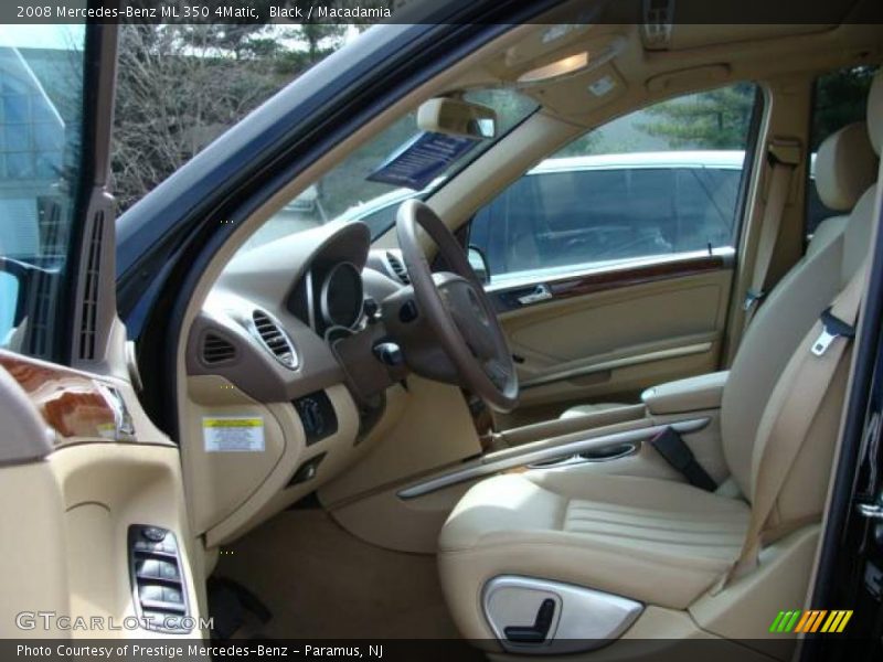 Black / Macadamia 2008 Mercedes-Benz ML 350 4Matic