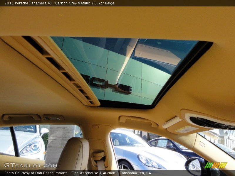 Carbon Grey Metallic / Luxor Beige 2011 Porsche Panamera 4S