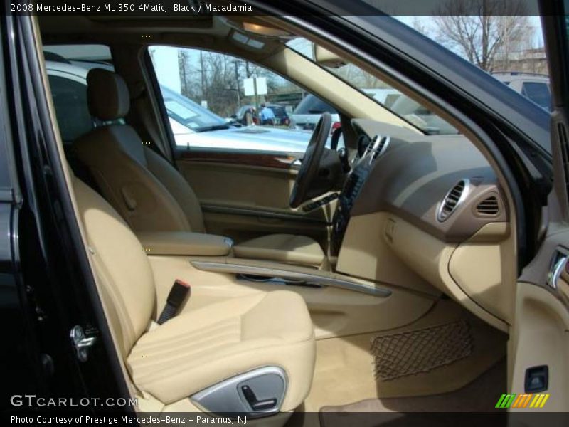 Black / Macadamia 2008 Mercedes-Benz ML 350 4Matic
