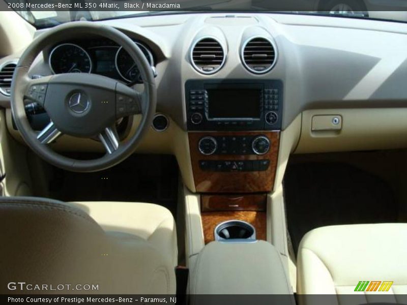 Black / Macadamia 2008 Mercedes-Benz ML 350 4Matic