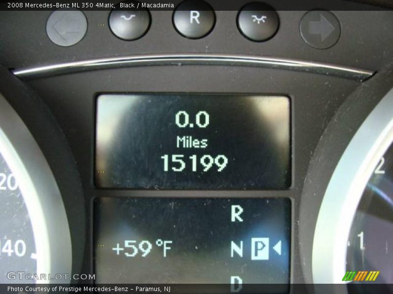 Black / Macadamia 2008 Mercedes-Benz ML 350 4Matic