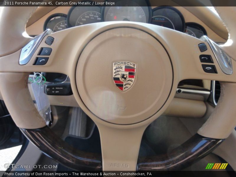 Carbon Grey Metallic / Luxor Beige 2011 Porsche Panamera 4S