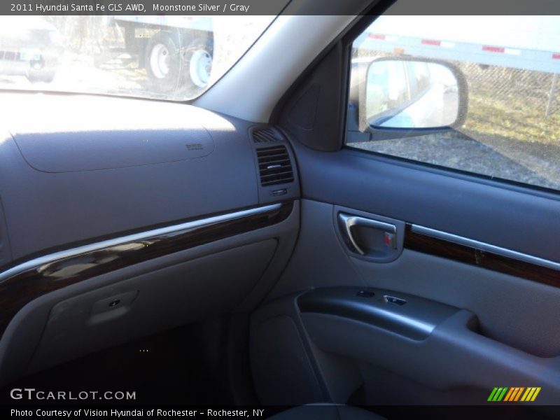 Moonstone Silver / Gray 2011 Hyundai Santa Fe GLS AWD