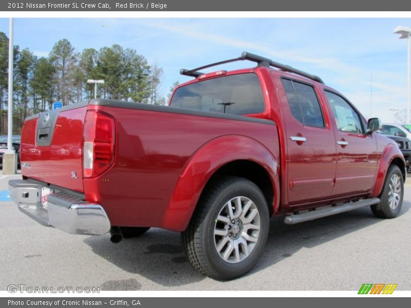 Red Brick / Beige 2012 Nissan Frontier SL Crew Cab