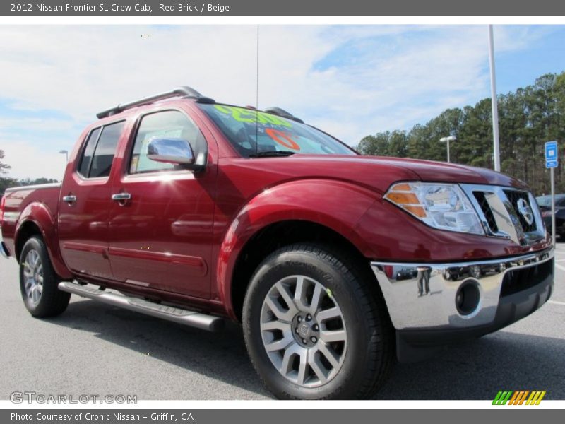 Red Brick / Beige 2012 Nissan Frontier SL Crew Cab