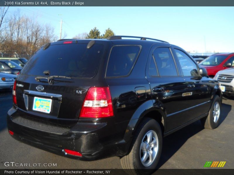 Ebony Black / Beige 2008 Kia Sorento LX 4x4