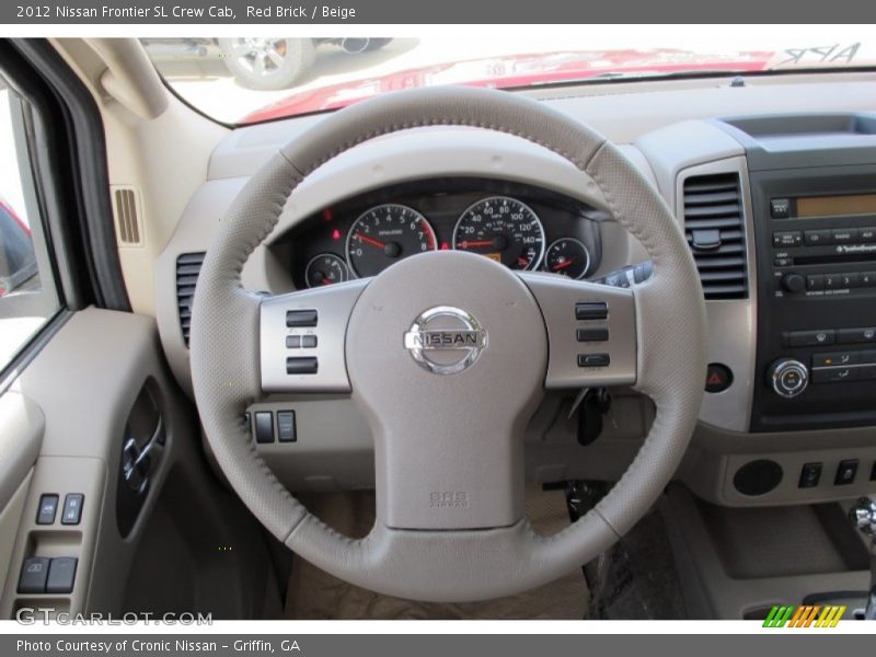 Red Brick / Beige 2012 Nissan Frontier SL Crew Cab