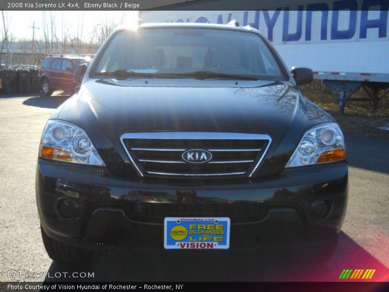 Ebony Black / Beige 2008 Kia Sorento LX 4x4