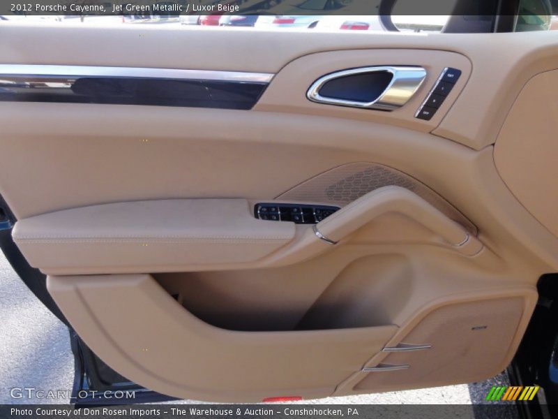 Jet Green Metallic / Luxor Beige 2012 Porsche Cayenne