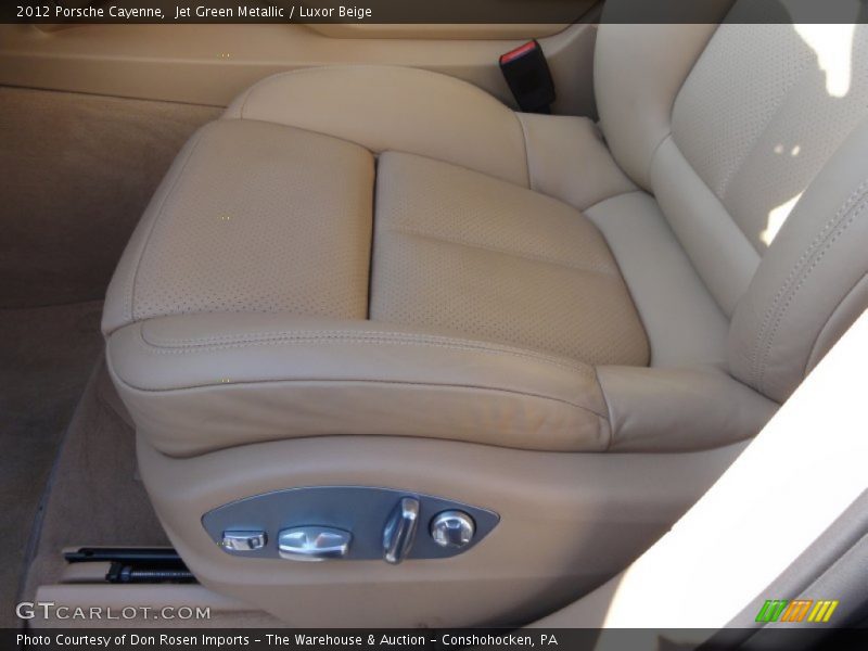 Jet Green Metallic / Luxor Beige 2012 Porsche Cayenne