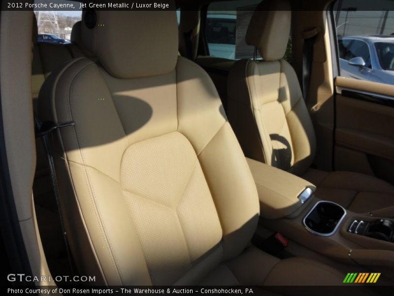 Jet Green Metallic / Luxor Beige 2012 Porsche Cayenne