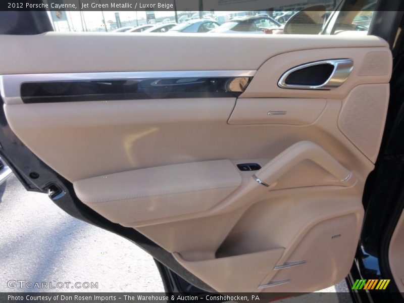 Jet Green Metallic / Luxor Beige 2012 Porsche Cayenne