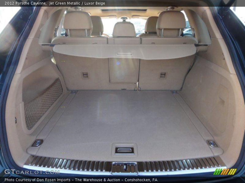 Jet Green Metallic / Luxor Beige 2012 Porsche Cayenne