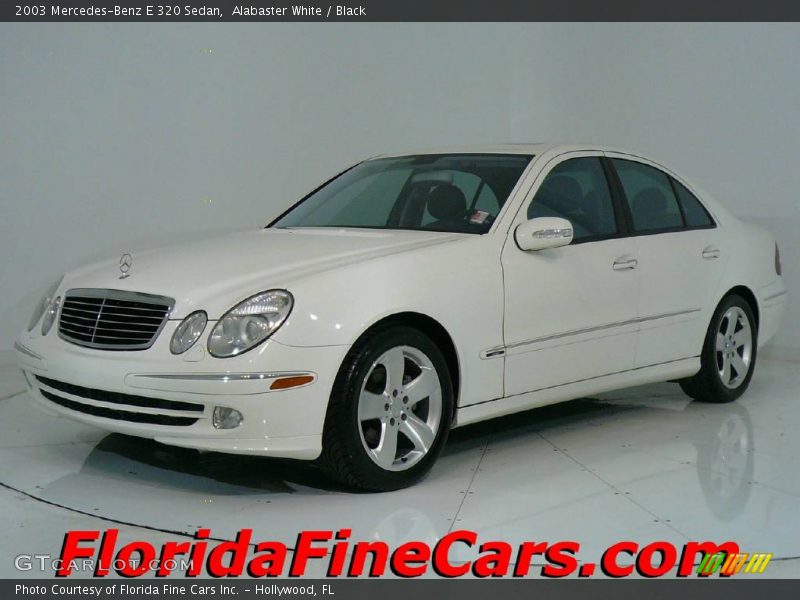 Alabaster White / Black 2003 Mercedes-Benz E 320 Sedan