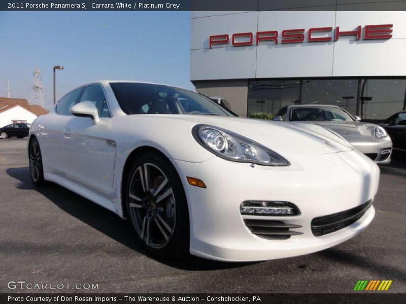 Carrara White / Platinum Grey 2011 Porsche Panamera S