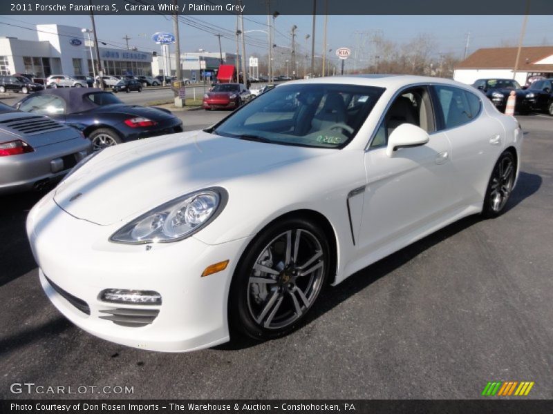 Front 3/4 View of 2011 Panamera S