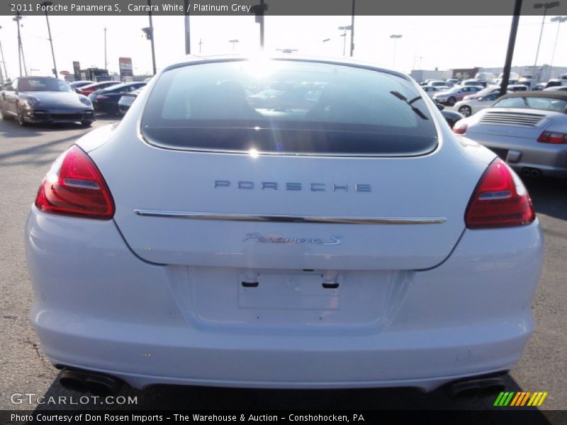 Carrara White / Platinum Grey 2011 Porsche Panamera S