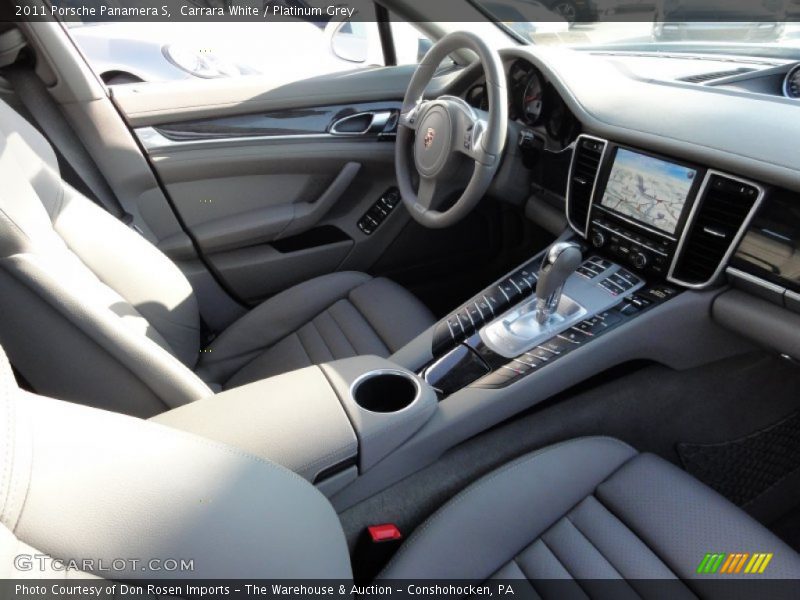 Carrara White / Platinum Grey 2011 Porsche Panamera S