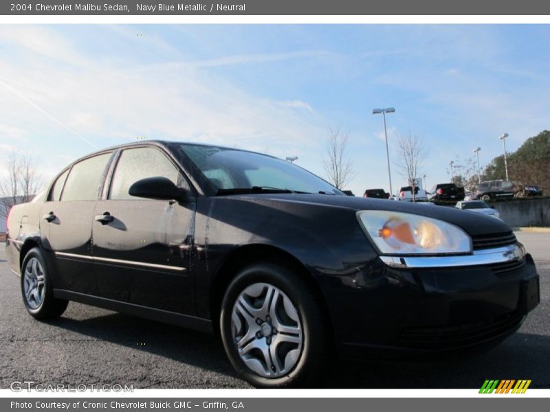 Navy Blue Metallic / Neutral 2004 Chevrolet Malibu Sedan
